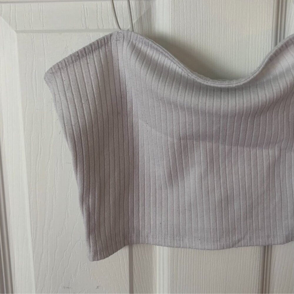 White Ribbed Tank Top - Originally 20.00 - Picture 2 of 3